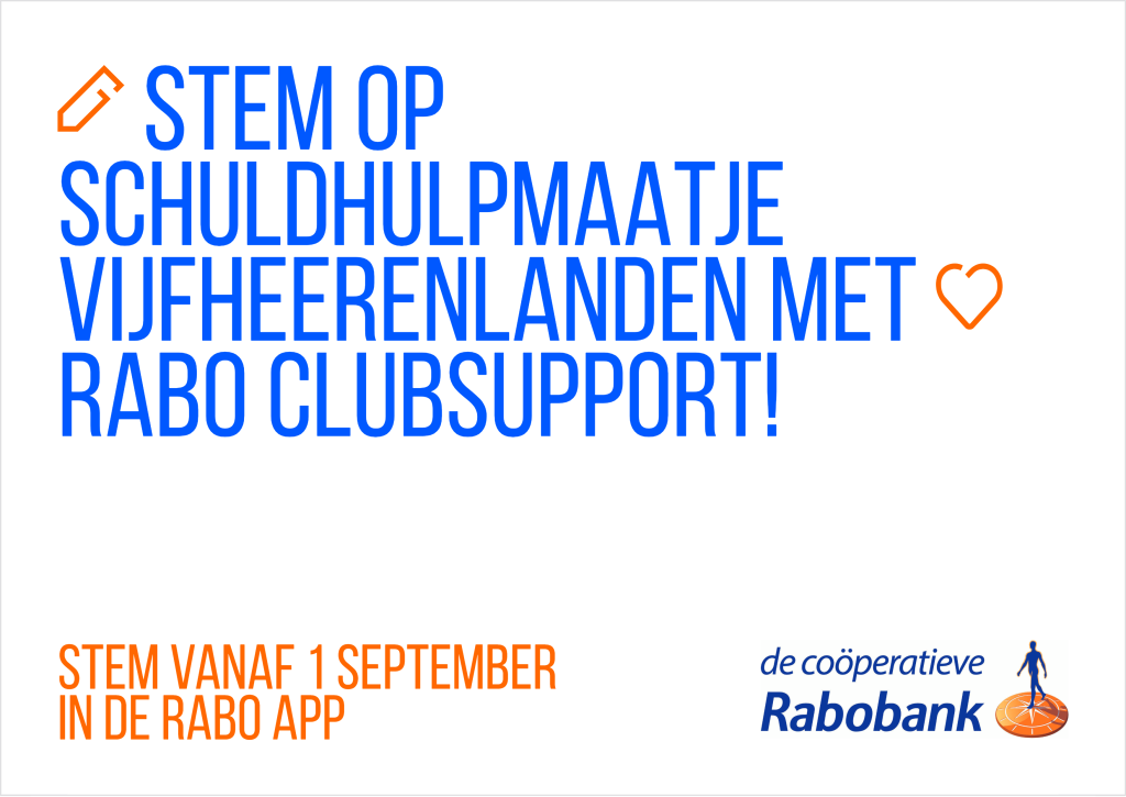 Stemmen Rabo Clubsupport Stem op schuldhulpmaatje Vijfheerenlanden